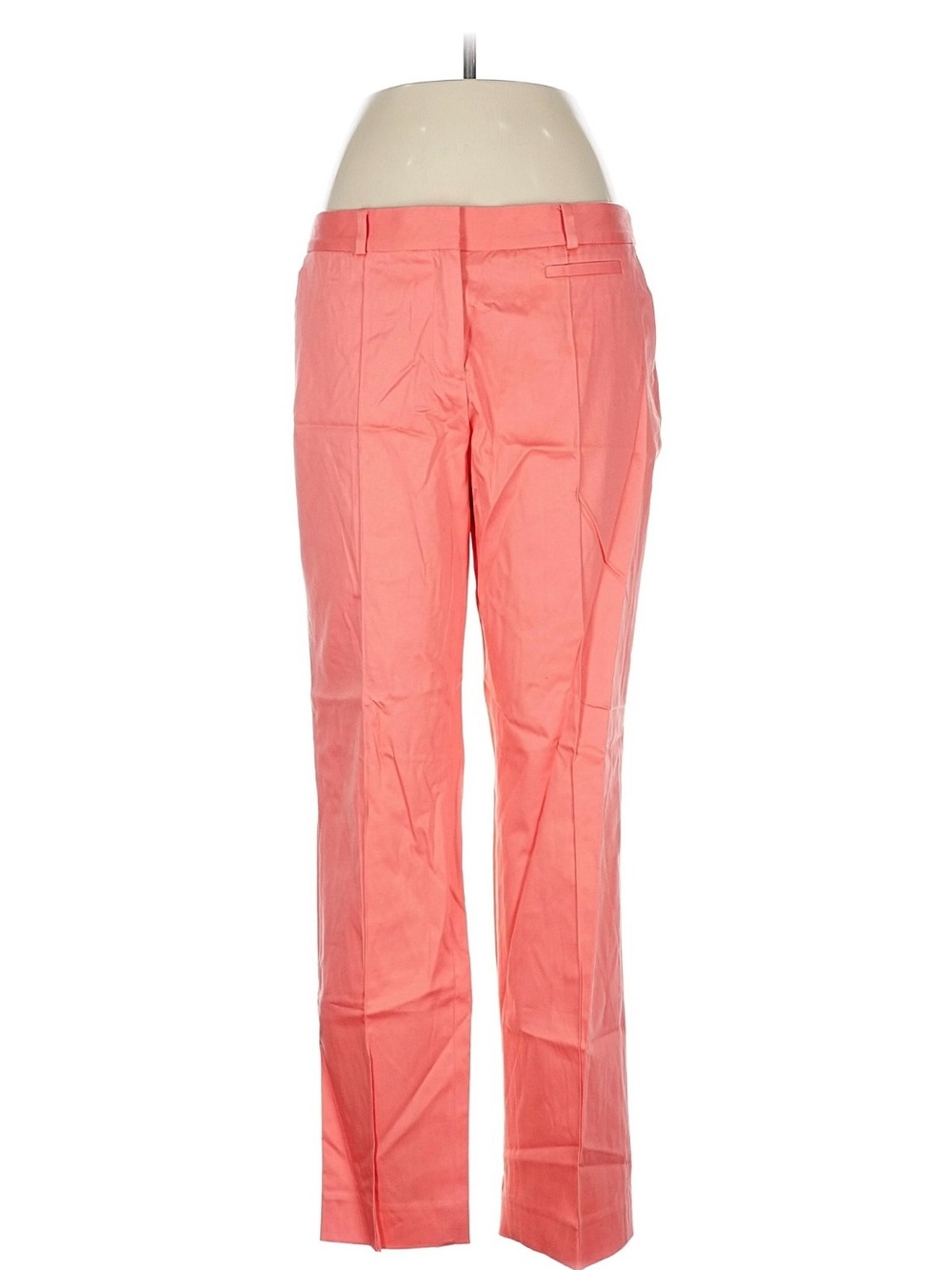 Anne Klein Coral Pink Straight-Leg Trousers